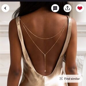 Gold Back Necklace